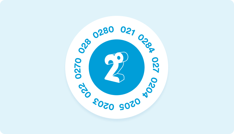 PM get started - Your number 2degrees numbers