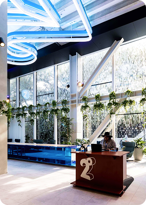 Photo inside the 2degrees office building