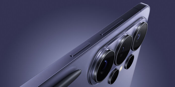 samsung s26 ultra device on a purple background